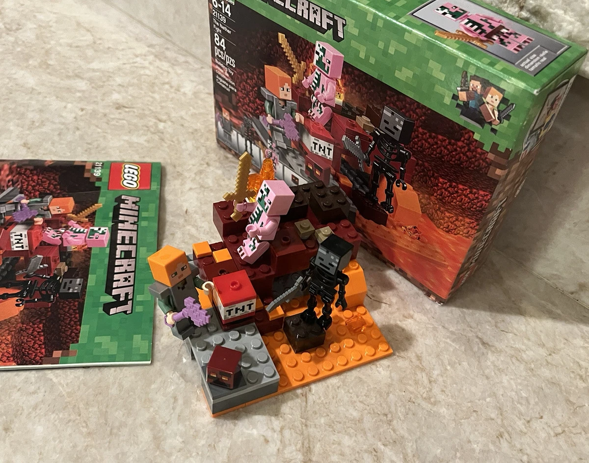 LEGO Minecraft: The Nether Fight Retired 100% Complete Box | eBay