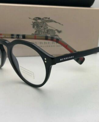 New BURBERRY Eyeglasses B 4280 3773/1W 50-22 145 Black on Plaid Frames No Case New BURBERRY Eyeglasses B 4280 3773/1W 50-22 145 Black on  main image 3