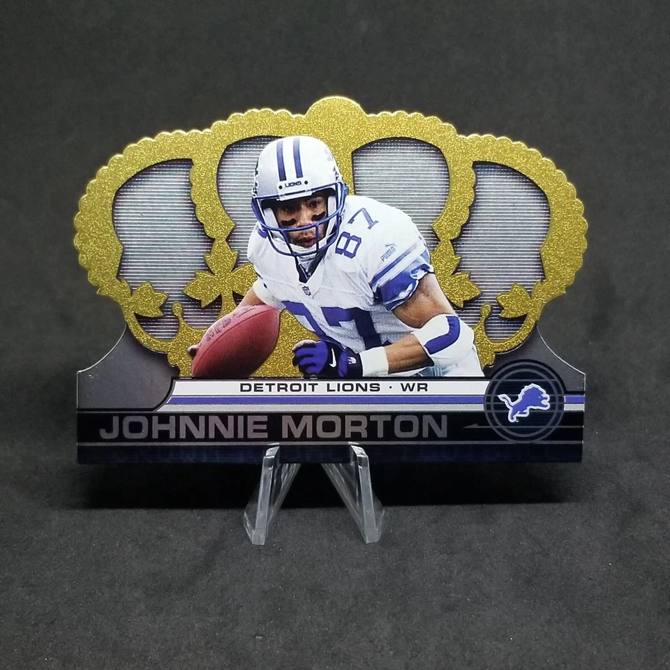 Johnnie Morton 2001 Crown Royale Detroit Lions NFL Football #52 Sports Cards - Image 2 of 4