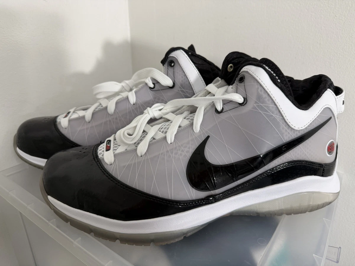 Nike Air Max LeBron 7 White Black Red for Sale 