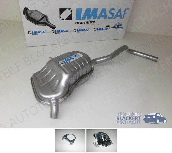 Imasaf ESD Auspuff Endtopf+Anbauteile für Renault Megane Ii+Scenic II 2.0 2002--image