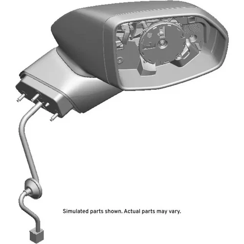 Genuine GM Primed Passenger Side Door Mirror Housing 84698487