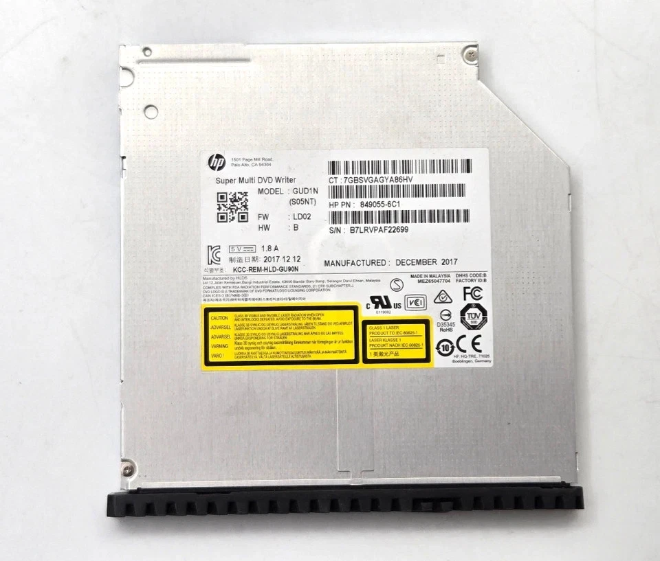 HP EliteDesk 800 G3 CD/DVD Burner w/Bezel 849055-6C3 - Image 3 of 4