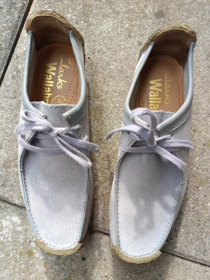 Clarks Wallabee Größe 5 1/2 in Cloud Grey Wildleder - Bild 1 von 4