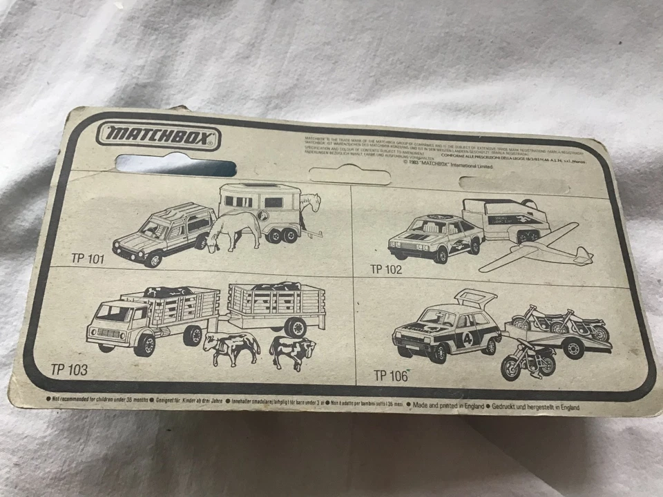 MATCHBOX SUPERFAST TWIN PACK TP-110 MATRA RANCHO & INFLATABLE BOAT - UNOPENED - Image 3 of 3