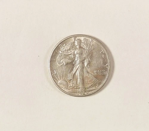 1936-S Walking Liberty Half Dollar, grades AU, For Date Collector, Light Toning.
