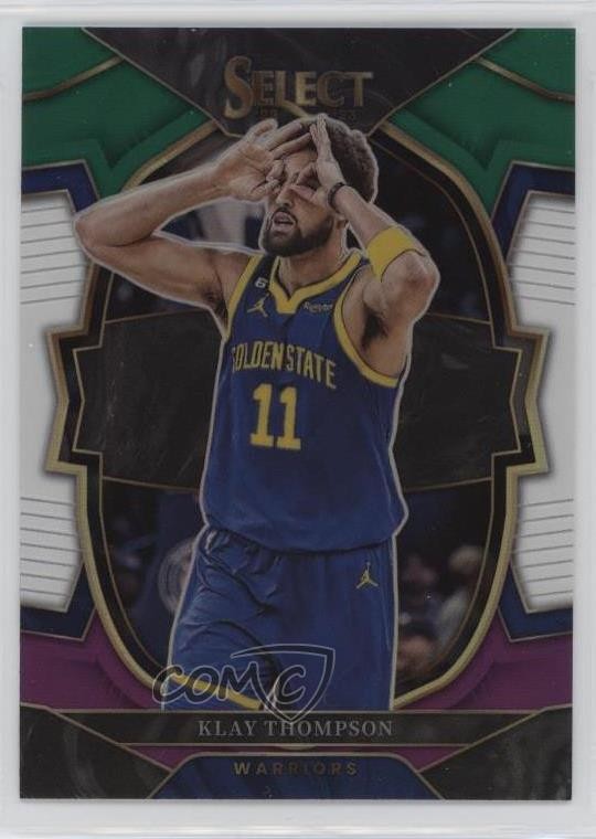 2022-23 Panini Select Concourse Green White Purple Prizm Klay Thompson #19 17l5