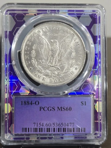 1884-O Morgan Silver Dollar PCGS MS60 Trader Bea Core!!!