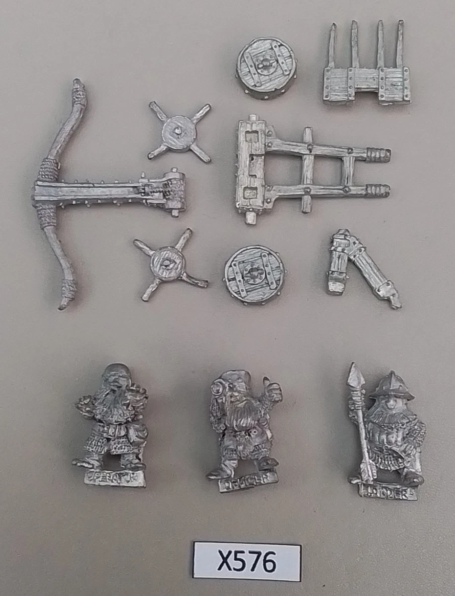 GW WARHAMMER FANTASY High Elf Repeater Bolt Thrower w/ x2 Crewmen OOP