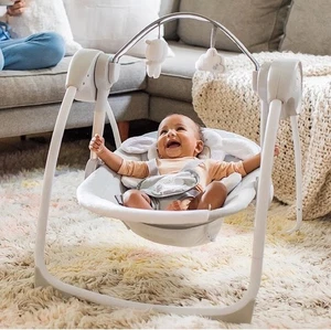 Ingenuity Comfort 2 Portable balançoire compacte pour bébé, bébé, agneau câlin