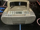 Vintage SONY CD Player Cassette AMFM Radio Boombox Stereo CFD-S01 MegaBass VIDEO