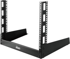 8U 2 Post Desktop Server Rack 19 Inch Open Frame AV Data Audio Equipment Stand