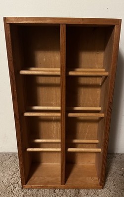 Napa Valley 96 CD Wood Storage Rack CD 22.75''x 12.25''x 5.25'' Holder Crate 1990's