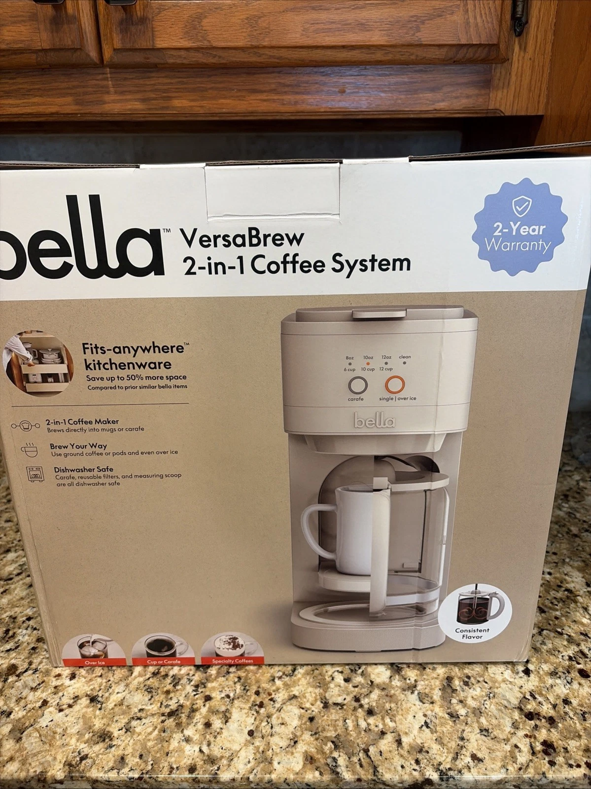 bella VersaBrew 2-in-1 Coffee Maker System Oatmilk NEW