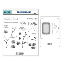 BRANCHING OUT Stamps and Metal Cutting Dies DIY Scrapbooking Album Paper Card