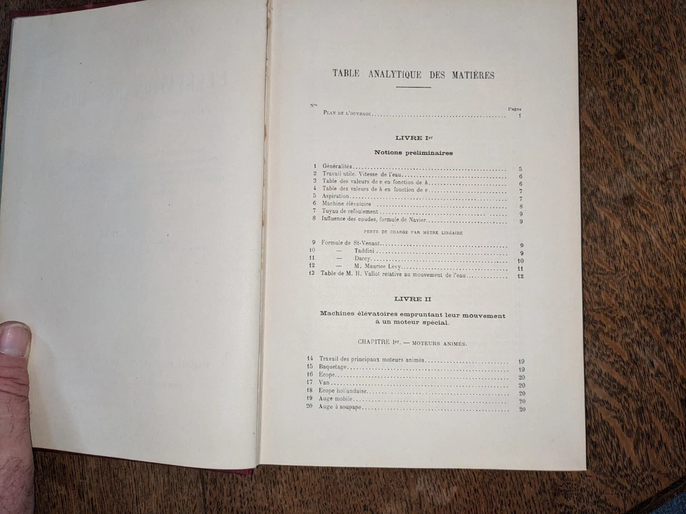 old book - Treatise on the elevation of water - 1893 - Image 4 of 4