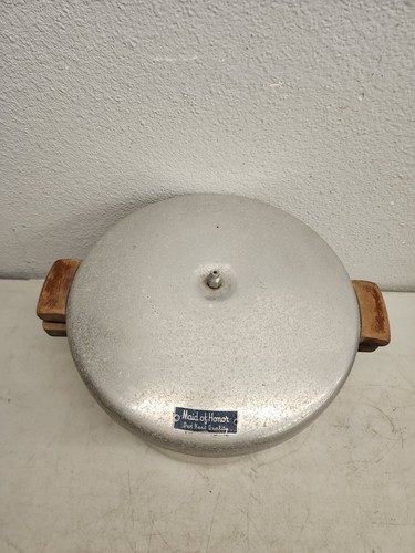 Vintage Maid of Honor Large Heavy Cast Aluminum Pressure Cooker Canner EUC ๐๏ธ - Picture 4 of 24