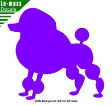 Poodle Dog Breed Various Sizes  Colors Durable High Quality Die Cut-Vinyl Decal