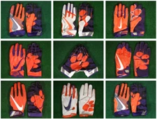 New Nike Clemson Tigers Team Issue Football Gloves Vapor Jet Knit Superbad