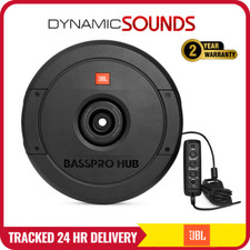 JBL BassPro Hub - 200W RMS Spare Tire Powered Amplified Subwoofer Bass System