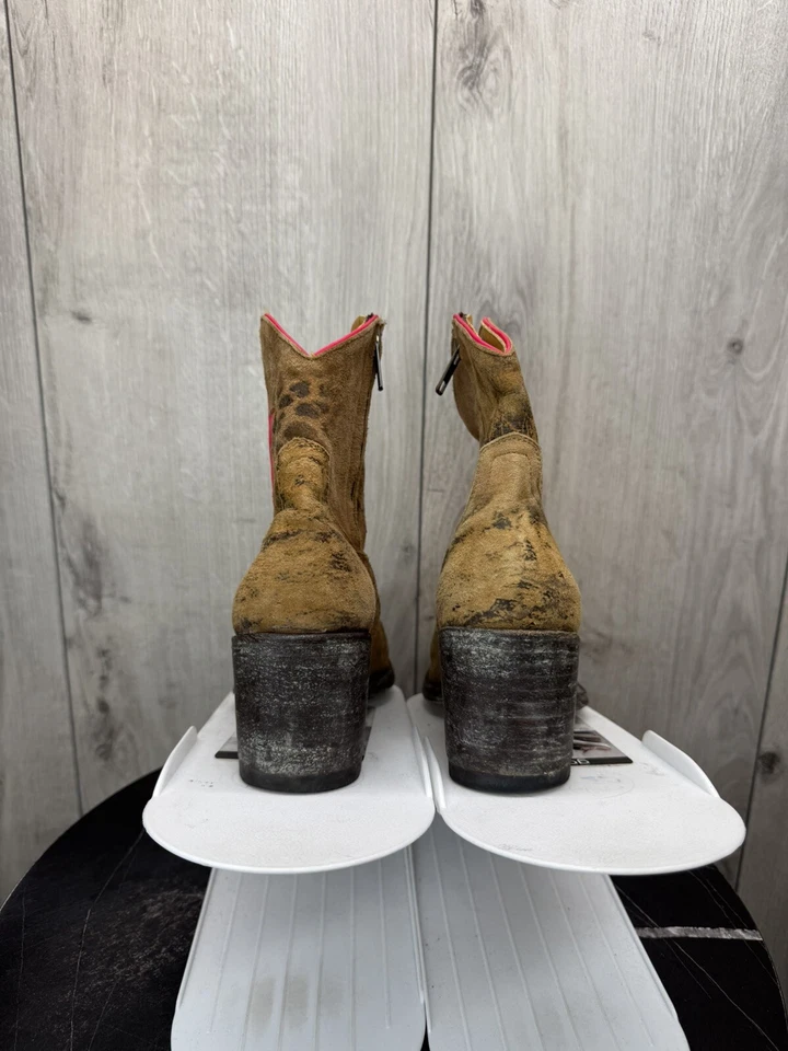 Женские старые ботинки Gringo размер 6,5 леопардовый принт + звезды - Изображение 4 из 4