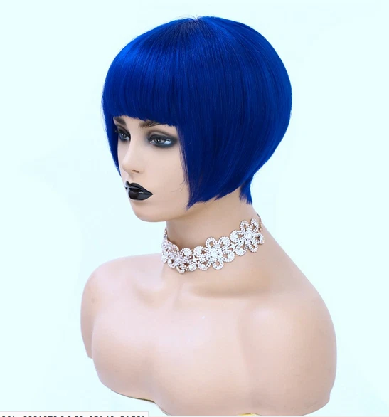 Blue on sale pixie wig