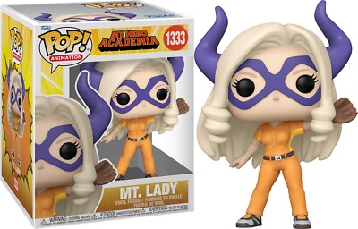 【未開封】FUNKO POP! デクスターズラボ アメトイ フィギュア My Hero Academia Anime MT. Lady Playing Baseball Large Vinyl POP