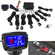LCD Einparkhilfe 8 Sensoren zum Nachrüsten Parkhilfe Rückfahrwarner PDC DE.