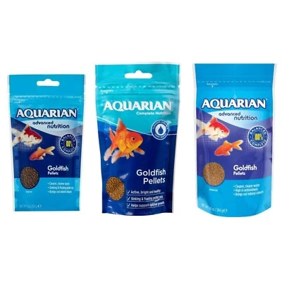 Aquarian Goldfish Food Pellets Advanced Nutrition For Small Pond Fish