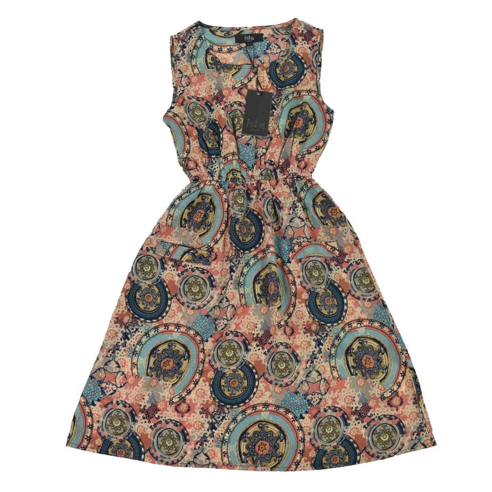 ISKA LONDON Damen Kleid 38 Sommerkleid Cocktail Freizeit Party Rock Dress Skirt  - Bild 1 von 1