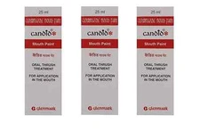 PACK OF 3 Candid Mouth Paint For Oral Thrush Treatment -  25 ml