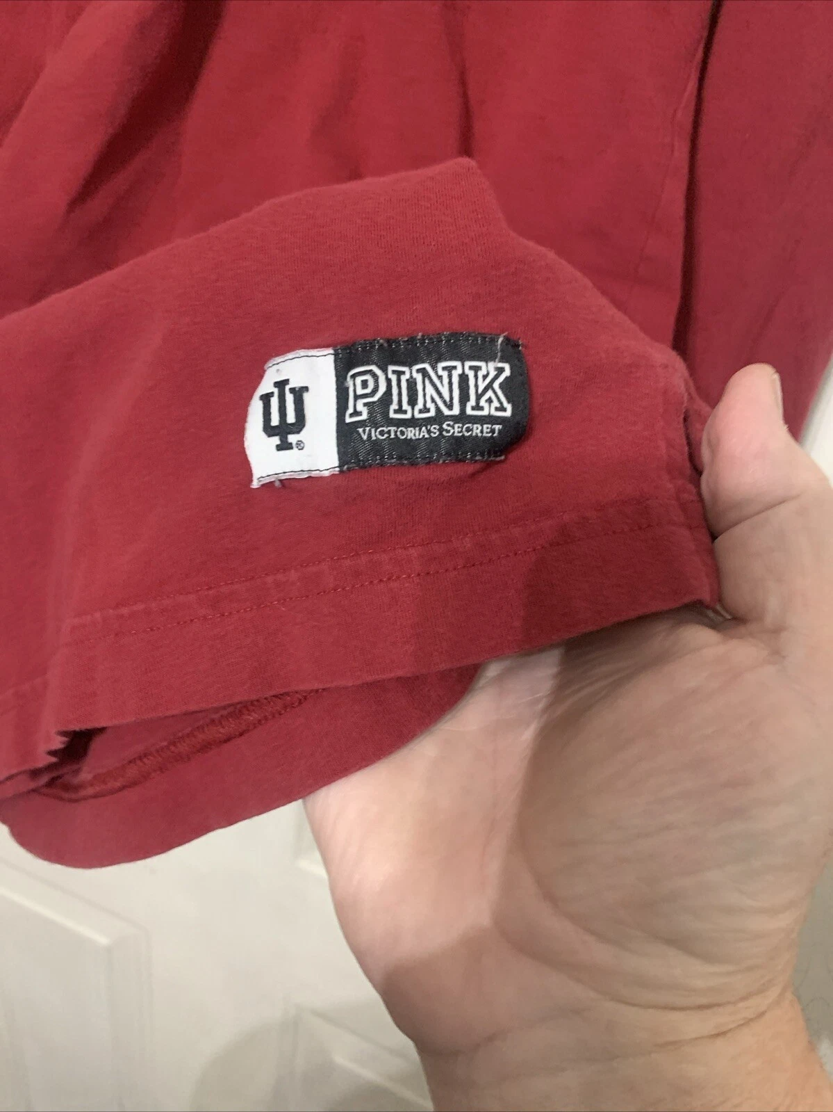 UNDERCOVER Felpa con cappuccio Victoria's Secret rosa IU Indiana Hoosiers donna taglia small