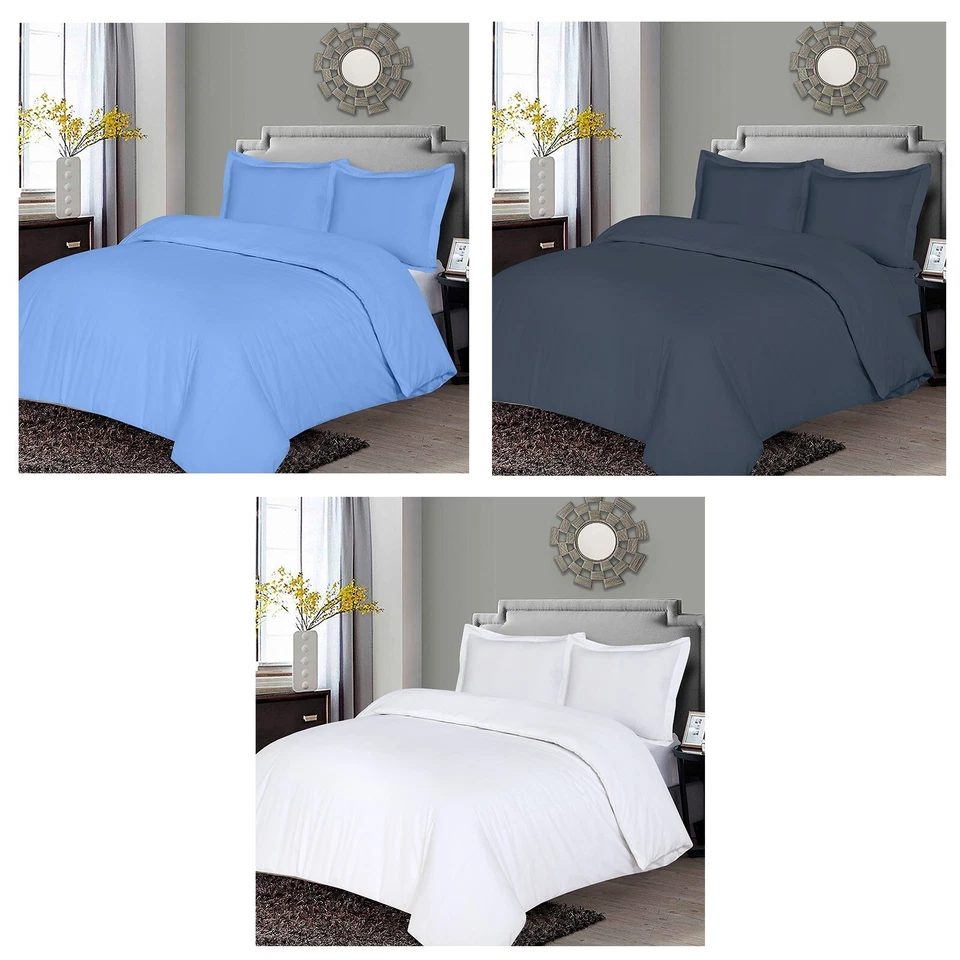 Duvet Cover 3 Pcs 100% Cotton Set Ultra Soft Duvet Bedding Sets Queen King Size - Image 2 of 2