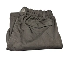 adidas Rain Pants Mens Large Black Lined Ankle Zip Outdoor Climaproof Activewear