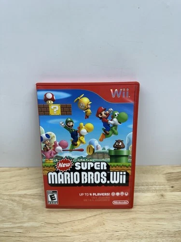 New Super Mario Bros. Wii (Nintendo Wii, 2009) Complete w/Manual