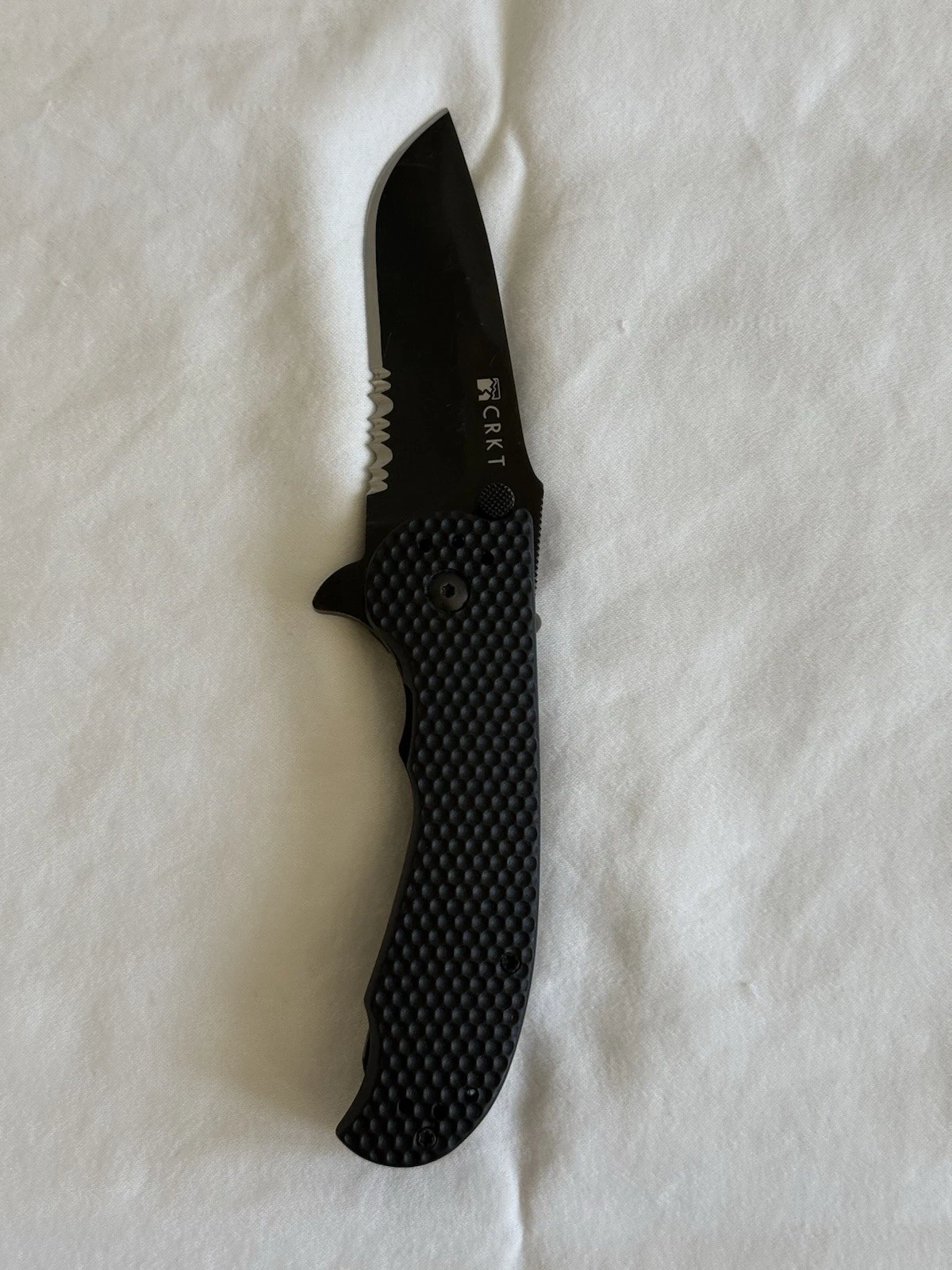 CRKT Greg Lightfoot M1-13K Tactical Folding Knife Black Serrated Blade EDC Rare