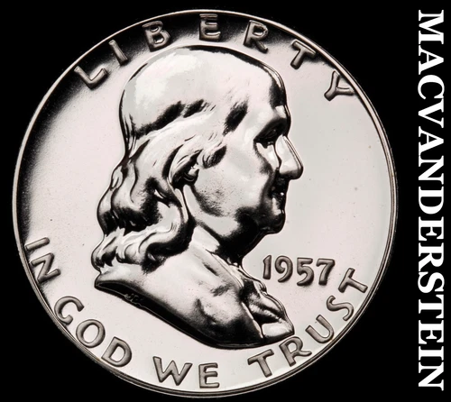 1957 Silver Franklin Half Dollar - Choice Gem Proof  Lustrous  #G9017