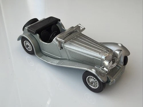 Matchbox Models Of Yesteryear Jaguar SS100 Pale Metallic Blue Vintage Diecast Y1