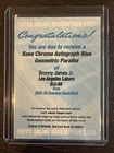 2025-26 Bowman Basketball Bronny James Jr Auto Blue Geometric /150 Redemption