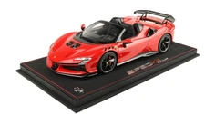 Ferrari SF90 XX Spider Rosso Corsa 322 and Black 1/18 P18238B BBR MODELS