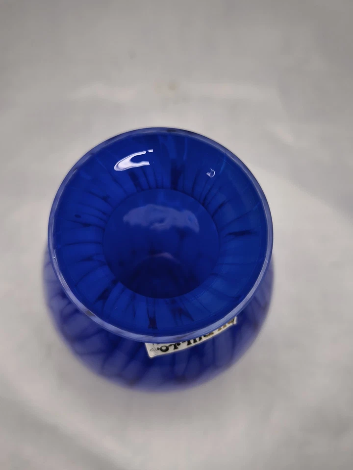 Formano Blau Mundgeblasen Vase Glasvase Dekovase - Bild 3 von 4