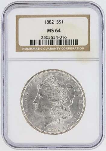 1882 Morgan Silver Dollar NGC MS64 S$1 Philadelphia Minted No Reserve