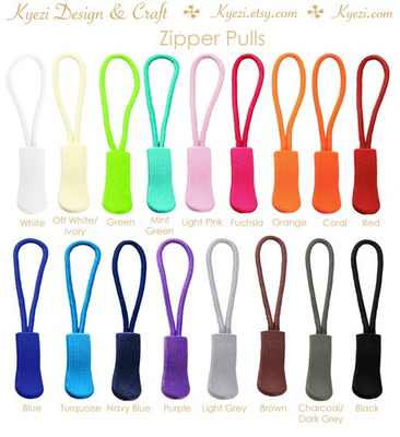 #ad Zipper Pull Tab Zip Puller Slider Cord Rope Ends Lock Easy to Grab Zipper Pull $7.99