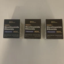 3 Pack - Reus Research NAD+ Supplement 900mg Anti-Aging Nicotinamide Riboside