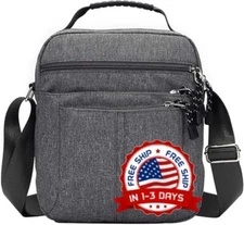 Bandolera Para Hombre Mochila Viaje Cartera Bolso De Hombro, Bolso De Hombre US.