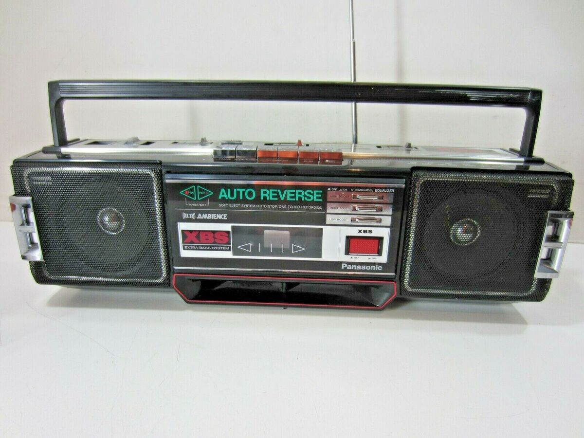 Vintage Panasonic RX-FM40 XBS AM/FM Radio Cassette Recorder Player Boombox