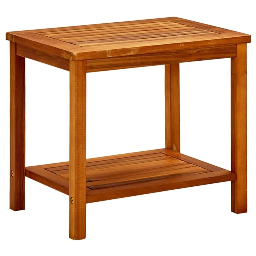 Small wooden online outdoor side table