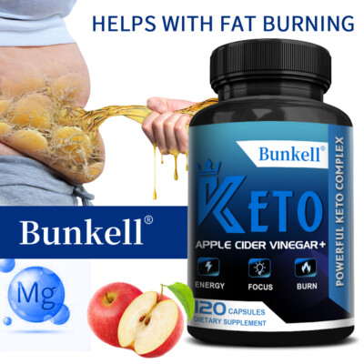 Keto-Schlankheitskapseln 680 mg Apfelessig ACV Gewichtsverlust Energiefokus
