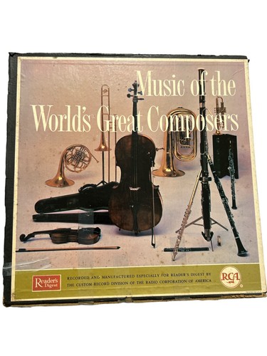 MUSIC of the WORLDS GREAT COMPOSERS - 12 LP Box Set - mono Vinyl - RDM1 ...