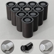 10-100pcs Plastic Empty Black/White Bottle 35mm Film Cans Canisters Containers